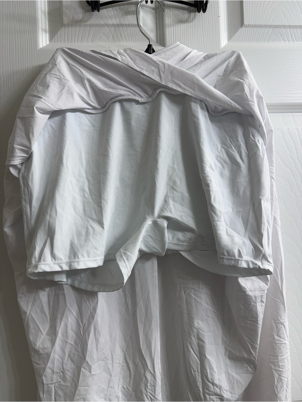 HALARA White Asymmetrical Draped Skirt - Picture 4 of 5